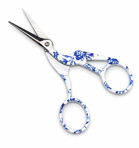 Vintage Inspired Stork Needlepoint & Embroidery Scissors