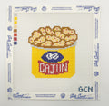 Cajun Boiled Peanuts Hand-Painted Needlepoint Canvas | Southern Roadside Snack | 13 Mesh