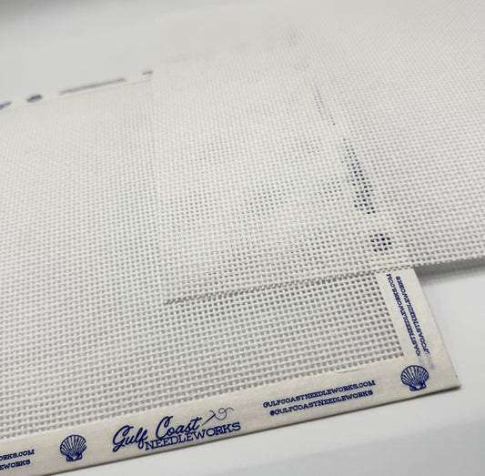Blank 13 Mesh Needlepoint Canvas | 8x8 Inch Needlepoint Canvas | Available With or Without Bound Edges
