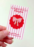 Pink Bow Needle Minder