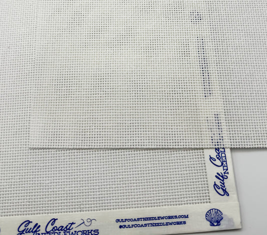 Blank 18 Mesh Needlepoint Canvas | 8x8 Inch Needlepoint Canvas | Available With or Without Bound Edges