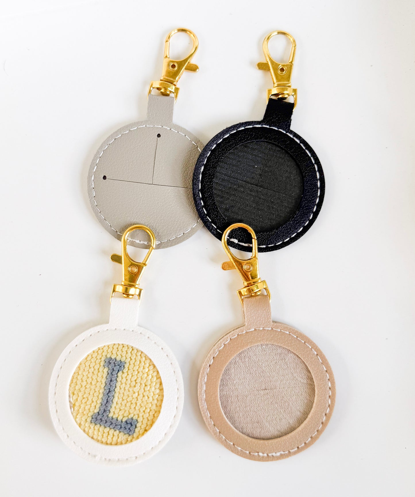 Personalized Monogram Needlepoint Key Fob
