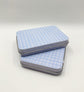 Blue Gingham Magnetic Needle Tin | Needlepoint & Cross Stitch Accessory Case