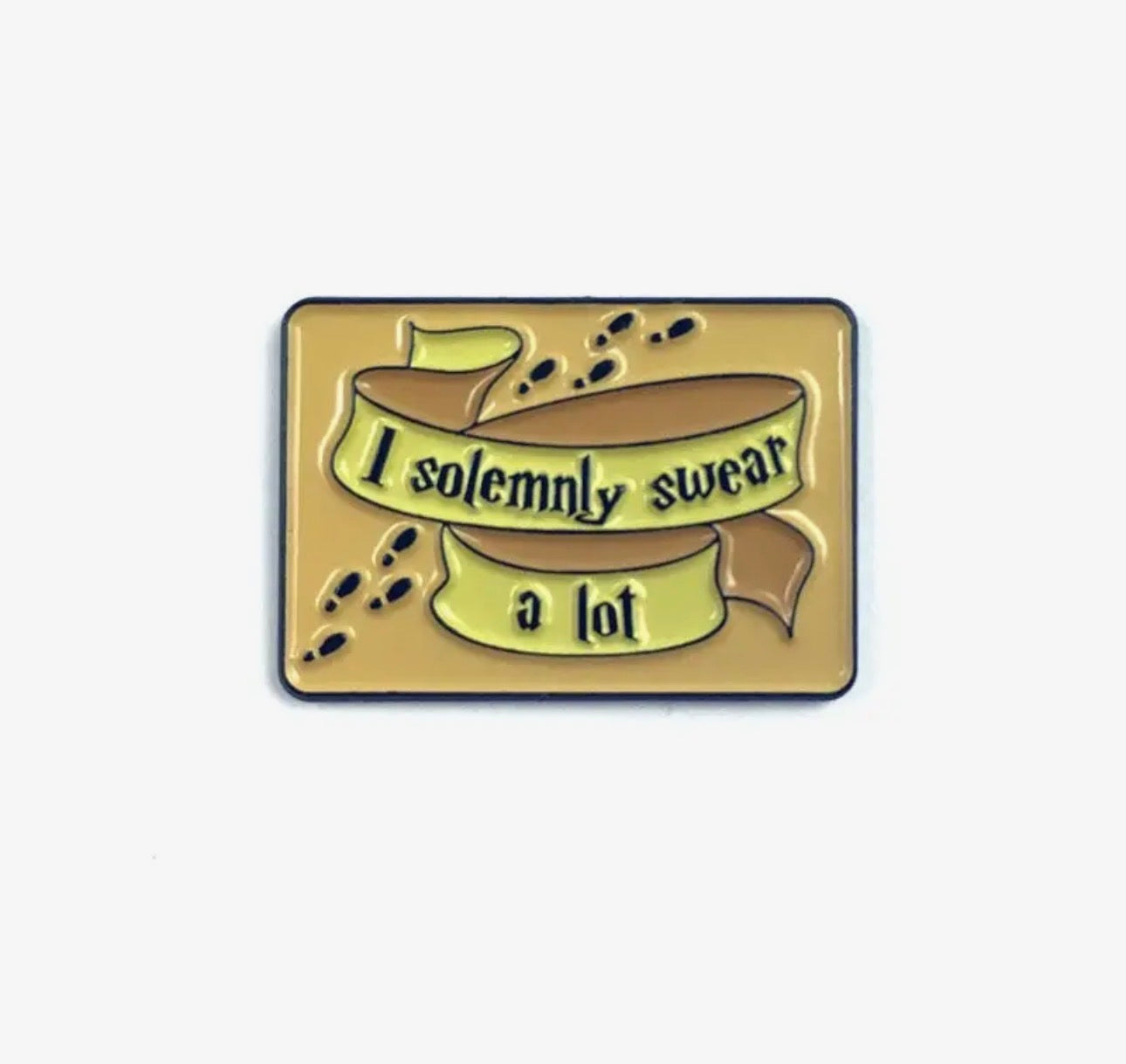 "I Solemnly Swear A Lot" Wizarding Map Needle Minder