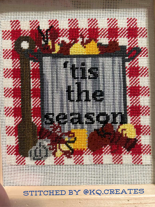 Tis The Season - Crawfish Boil | Hand-Painted Needlepoint Canvas