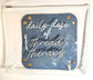 “Daily Dose of Thread Therapy” Clear Project Bag | Small 9" x 12" Needlepoint WIP Bag