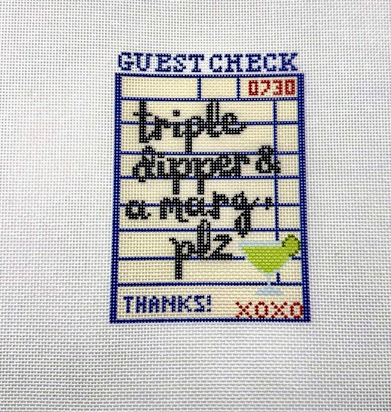 Triple Dipper & Marg Guest Check | Needlepoint Canvas