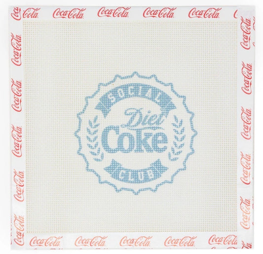Diet Coke® Social Club Needlepoint Canvas | Licensed Coca-Cola® Product