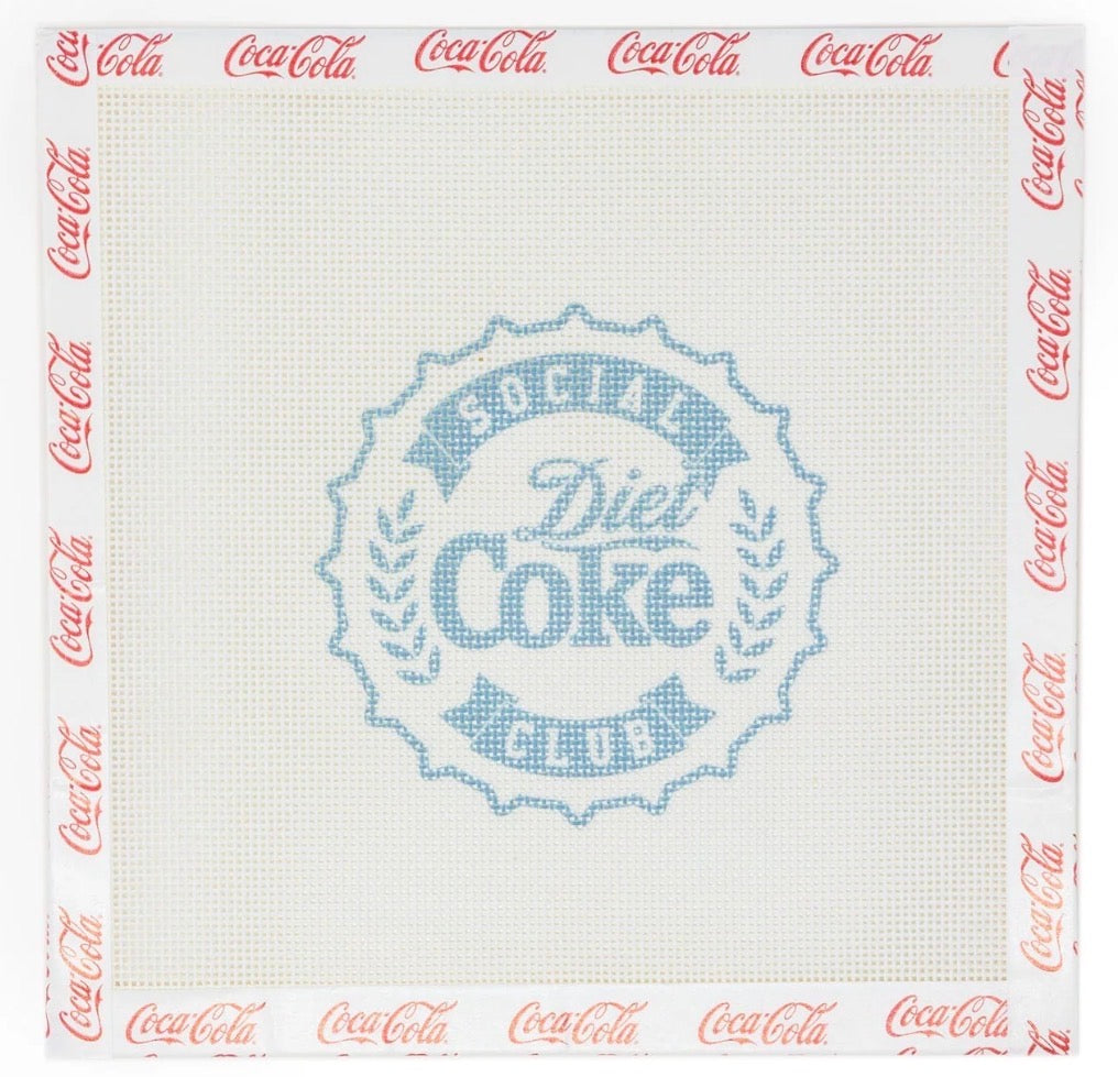 Diet Coke® Social Club Needlepoint Canvas | Licensed Coca-Cola® Product