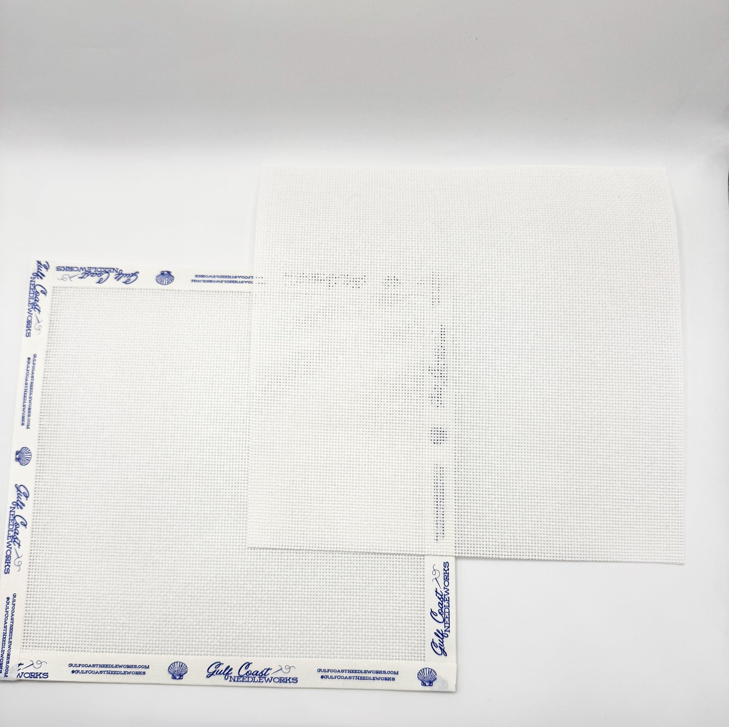 Blank 18 Mesh Needlepoint Canvas | 8x8 Inch Needlepoint Canvas | Available With or Without Bound Edges