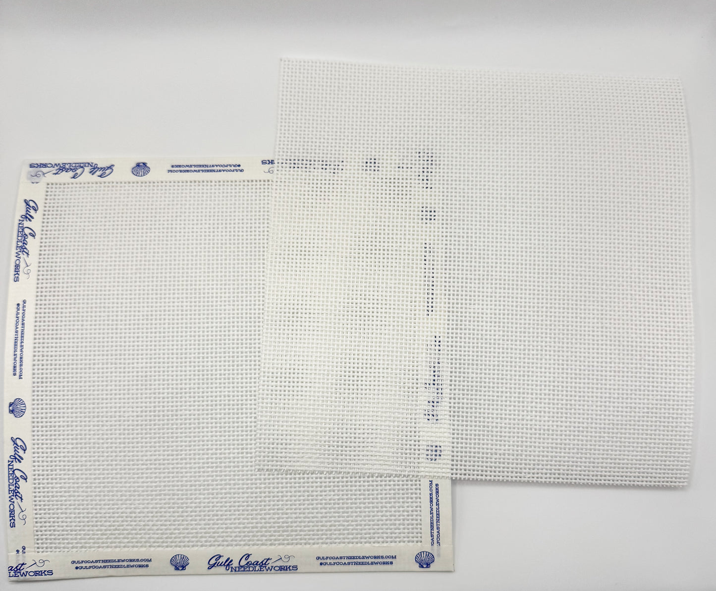 Blank 13 Mesh Needlepoint Canvas | 8x8 Inch Needlepoint Canvas | Available With or Without Bound Edges