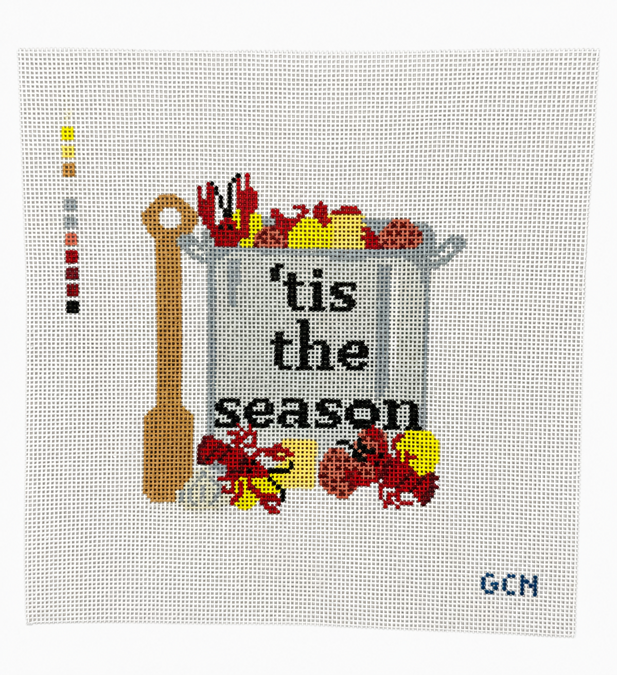 Tis The Season - Crawfish Boil | Hand-Painted Needlepoint Canvas