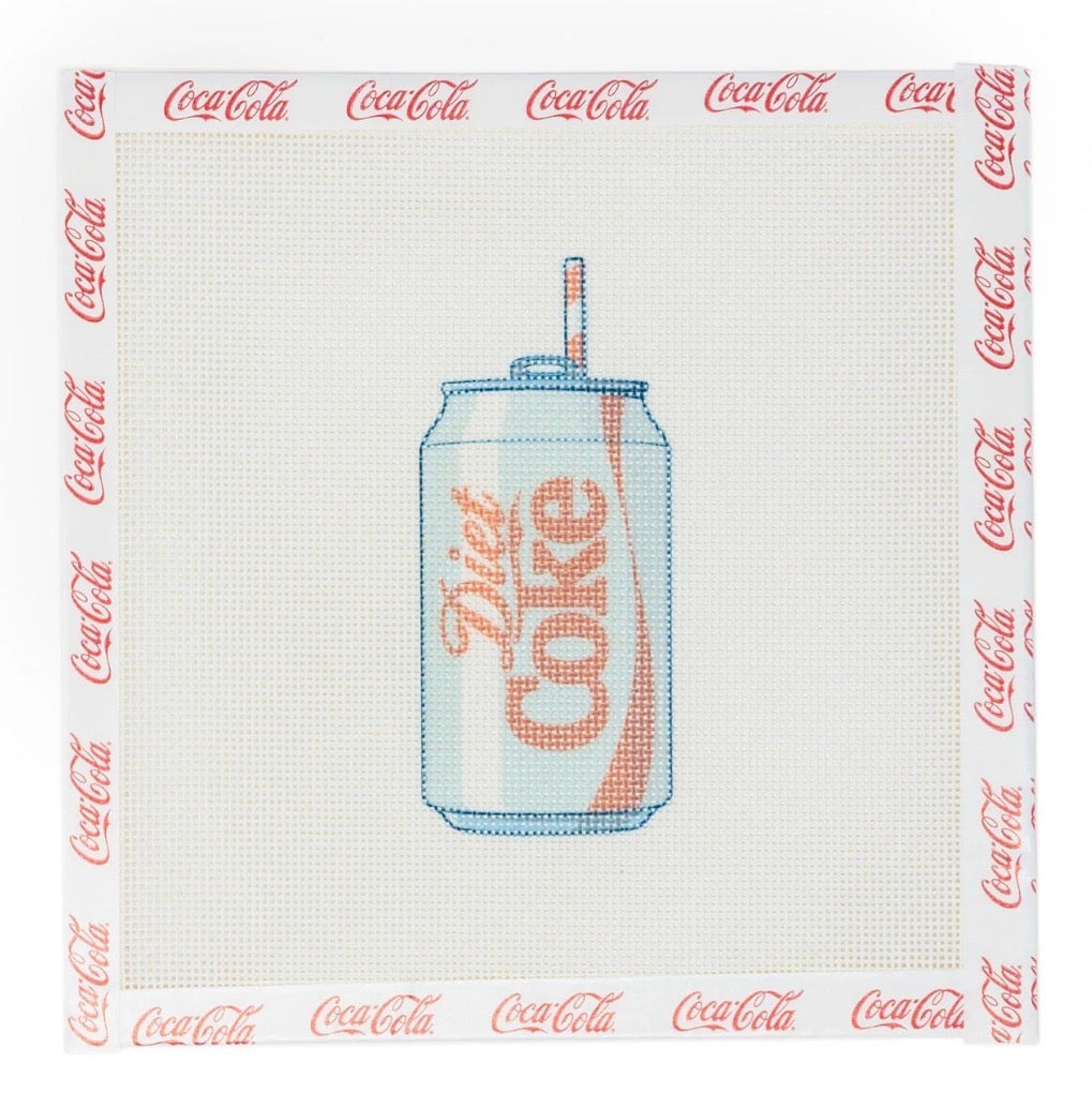 Diet Coke® Can Needlepoint Canvas | Licensed Coca-Cola® Product
