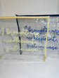 “I Brought My Needlepoint, Just in Case” Clear Stash Bag - Navy | Oversized Needlepoint Project Bag
