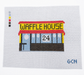 24 Hour Diner Hand Painted Needlepoint Canvas