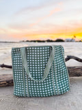 Farmer's Market Hand-Quilted Large Tote Bag