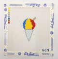 Mini Snowball Needlepoint Canvas | Hand Painted 18-Mesh Needlepoint Canvas