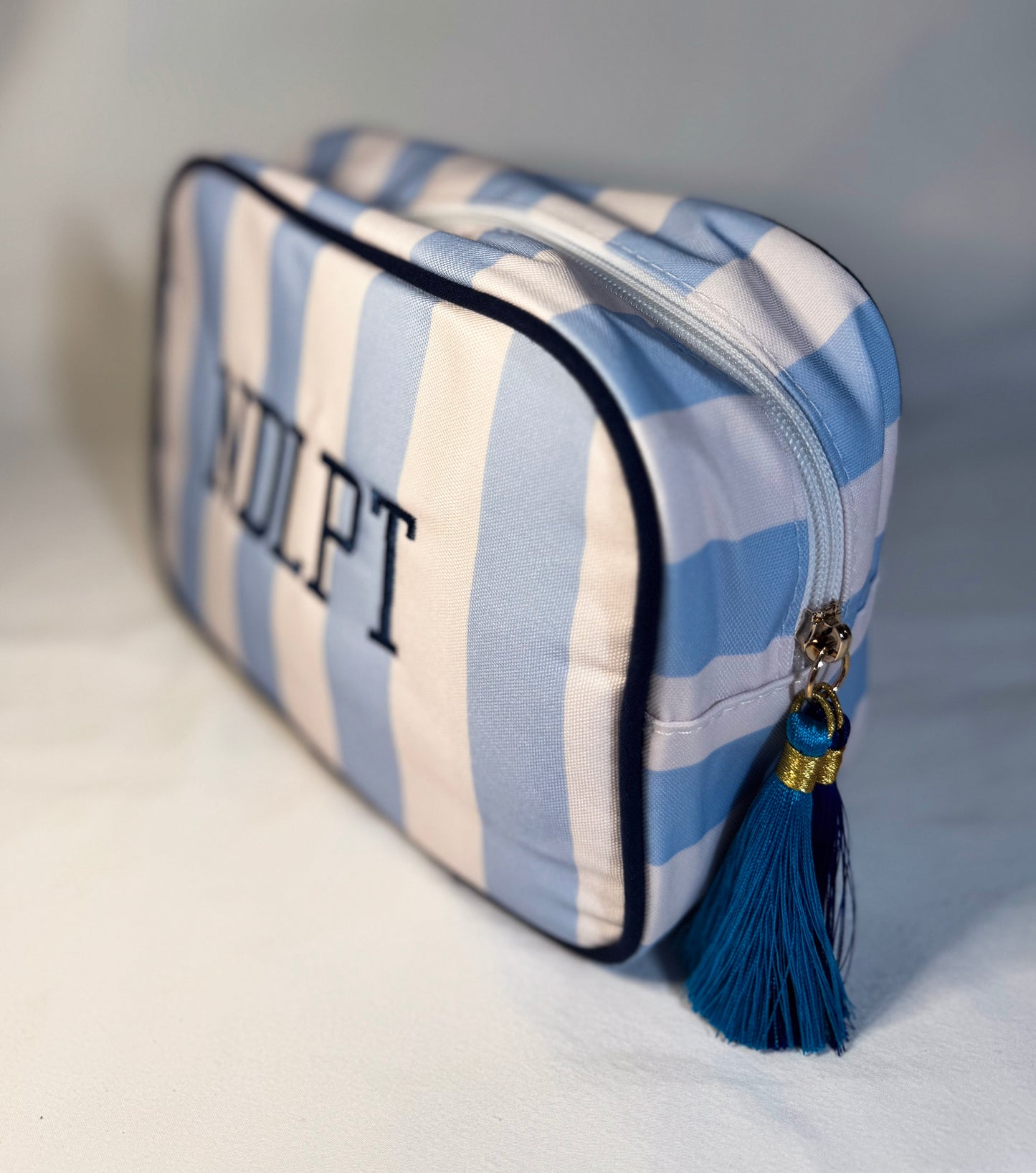 NDLPT Embroidered Stitch Bag | Needlepoint Accessory Pouch | Cosmetic & Travel Organizer