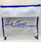 Gulf Coast Needleworks Gingham Project Bag | Medium 11" x 13" Clear Needlepoint WIP Bag