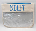 NDLPT Embroidered Needlepoint Project Bag | Small 8" x 11" Clear WIP Pouch
