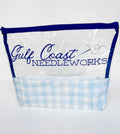 Gulf Coast Needleworks Clear Project Bag | Small Logo Vinyl WIP Pouch