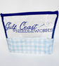 Gulf Coast Needleworks Clear Project Bag | Small Logo Vinyl WIP Pouch