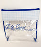 Gulf Coast Needleworks Gingham Project Bag | Medium 11" x 13" Clear Needlepoint WIP Bag