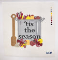 Tis The Season - Crawfish Boil | Hand-Painted Needlepoint Canvas 13 Mesh