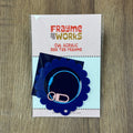 Bag Tag: Large Scallop Round - Navy