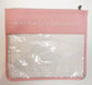 Pink "Current Obsession" Embroidered Needlepoint Project Bag | Large 13" x 15" Clear WIP Bag